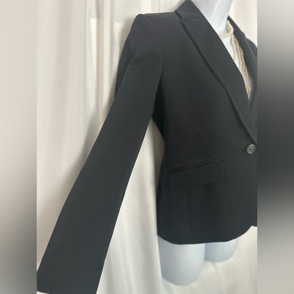 J. Crew Black Blazer Structured Suit Jacket (770)_ - Picture 4 of 12